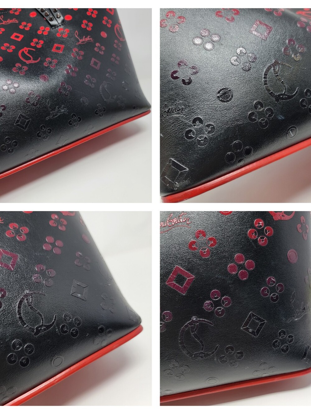 CHRISTIAN LOUBOUTIN Ombre Cabata Leather × Rubber Tote Bag | Limited Edition - Picture 7 of 9